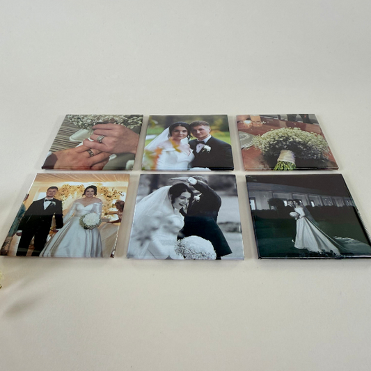 6 Custom Made 2" by 2" Solid Magnets