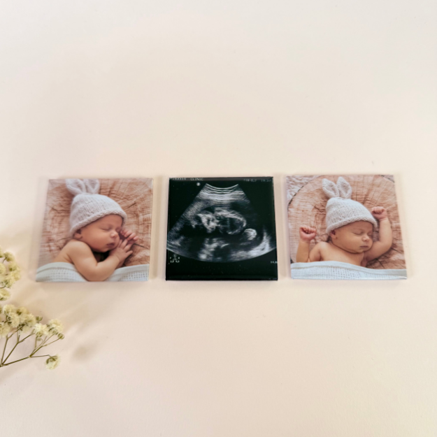 3 Custom Made 2" by 2" Solid Magnets