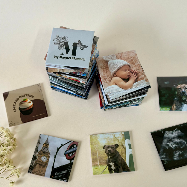 Bulk Order - Custom Made 2" by 2" Solid Magnets (Business Logos or Cards, Artwork, Gift Shops, QR Codes)