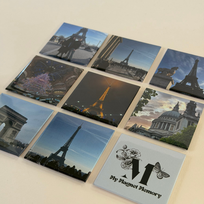 9 Custom Made 2" by 2" Solid Magnets