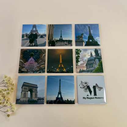 9 Custom Made 2" by 2" Solid Magnets