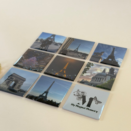 9 Custom Made 2" by 2" Solid Magnets