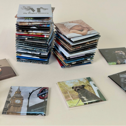 Bulk Order - Custom Made 2" by 2" Solid Magnets (Business Logos or Cards, Artwork, Gift Shops, QR Codes)