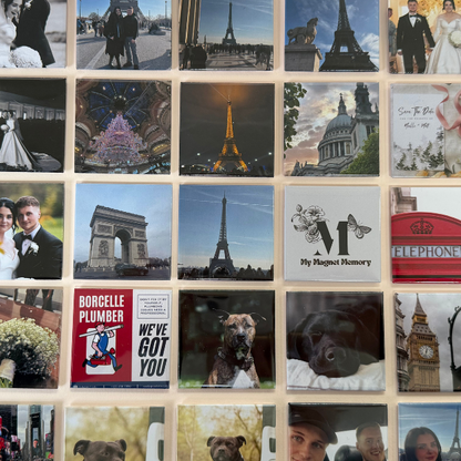 Bulk Order - Custom Made 2" by 2" Solid Magnets (Business Logos or Cards, Artwork, Gift Shops, QR Codes)