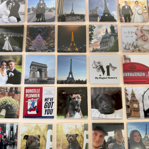 Bulk Order - Custom Made 2" by 2" Solid Magnets (Business Logos or Cards, Artwork, Gift Shops, QR Codes)