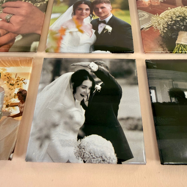 6 Custom Made 2" by 2" Solid Magnets